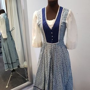 Authentic vintage Gunne Sax by Jessica, San Francisco prairie dress - Youth M/L